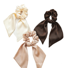 Elastic Satin Silk Bowknot Vintage Hair Scrunchies